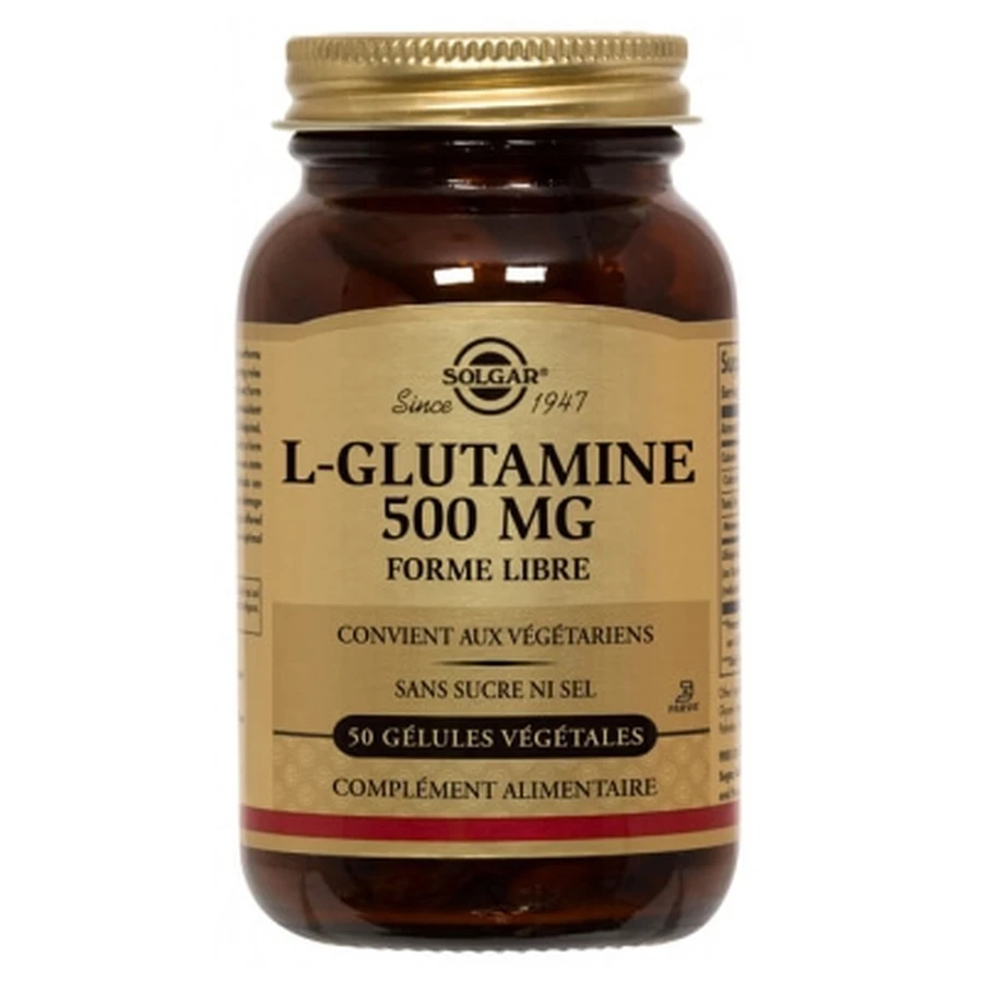 Solgar L-Glutamin 500 mg, 50 vegetarische Kapseln