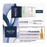 Phyto Phytophanère – Behandlung gegen reaktiven Haarausfall, 12 x 5 ml + kostenloses Shampoo für mehr Volumen, 100 ml