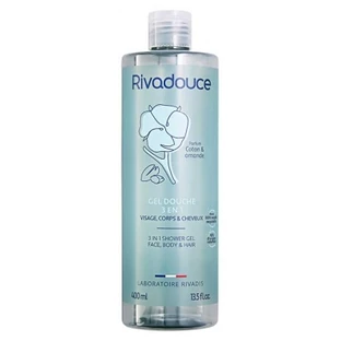 Rivadouce Gel Douche 3en1 Coton & Amande 400 ml