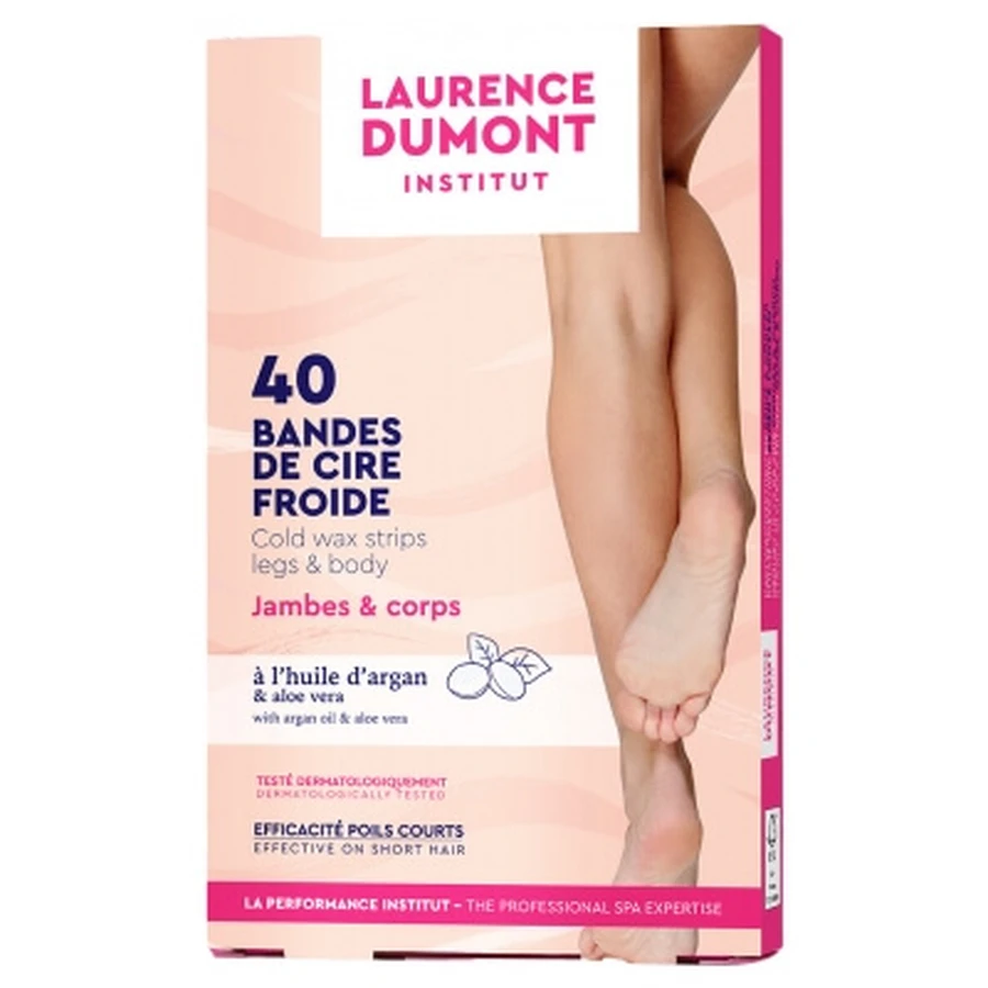 Laurence Dumont Cold Wax Strips for Legs & Body, 40 Strips