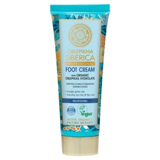 Natura Siberica Oblepikha Pflegende Fußcreme mit Bio-Sanddorn-Hydrosol, 75 ml