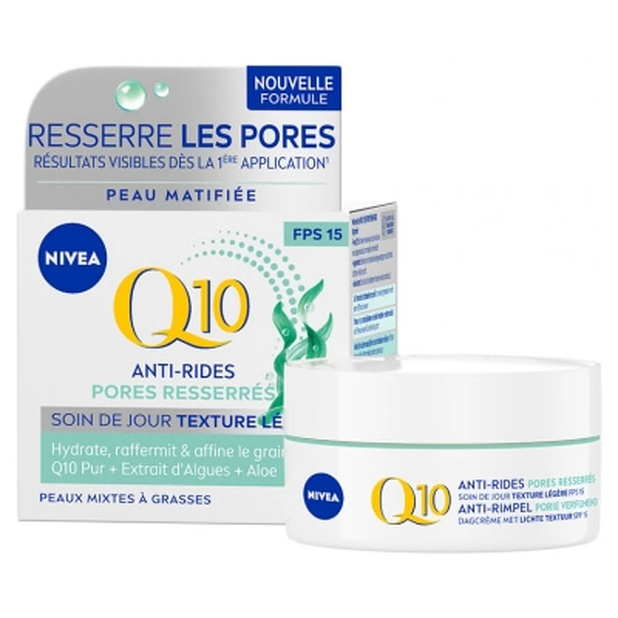 Nivea Q10 Anti-Falten-Tagescreme zur Porenverfeinerung LSF 15, 50 ml