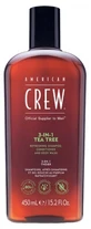 American Crew 3 en 1: champú, acondicionador y gel de baño con árbol del té para el cabello y el cuerpo (450 ml), nutritivo e hidratante