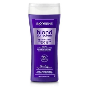 Champú corrector morado antiamarilleamiento Biorène Blond, 200 ml