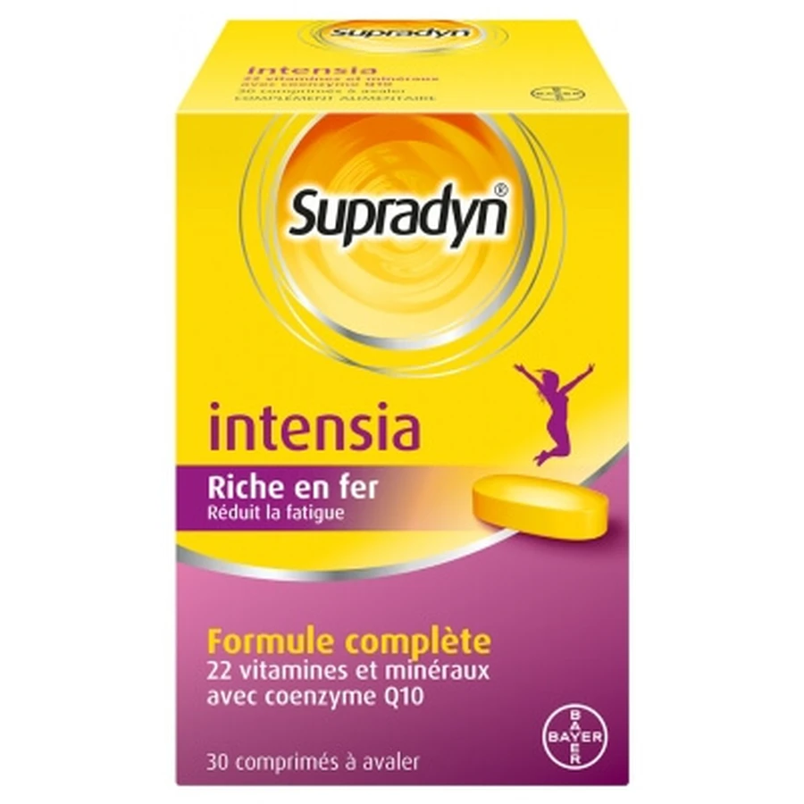Supradyn Intensia Multivitamine zur Linderung von Müdigkeit, 30 Schlucktabletten