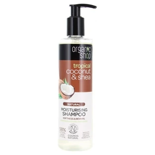 Organic Shop Natuurlijke hydraterende shampoo met kokos en sheaboter, 280 ml