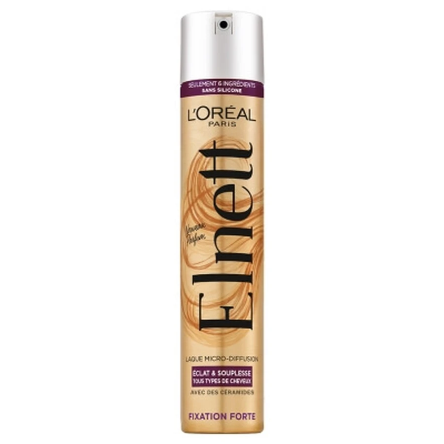 L'Oréal Paris Elnett: laca de fijación fuerte para brillo y flexibilidad, para todo tipo de cabellos, 300 ml
