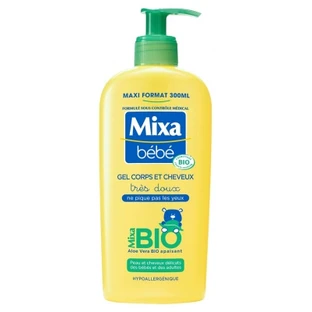 Gel corporal y capilar de aloe vera ecológico Mixa Baby, 300 ml