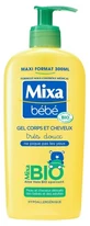 Gel corporal y capilar de aloe vera ecológico Mixa Baby, 300 ml