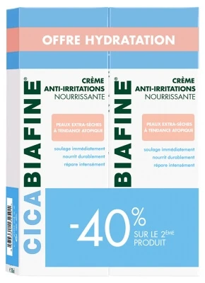 CicaBiafine Nourishing Anti-Irritation Cream, 2-Pack (200 ml each)