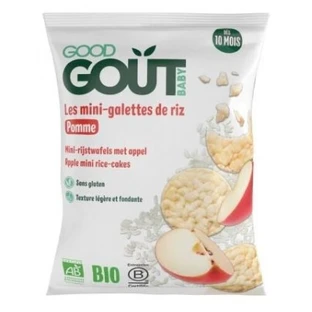 Good Goût Organic Apple Mini Rice Cakes, For Ages 10 Months and Up, 40 g