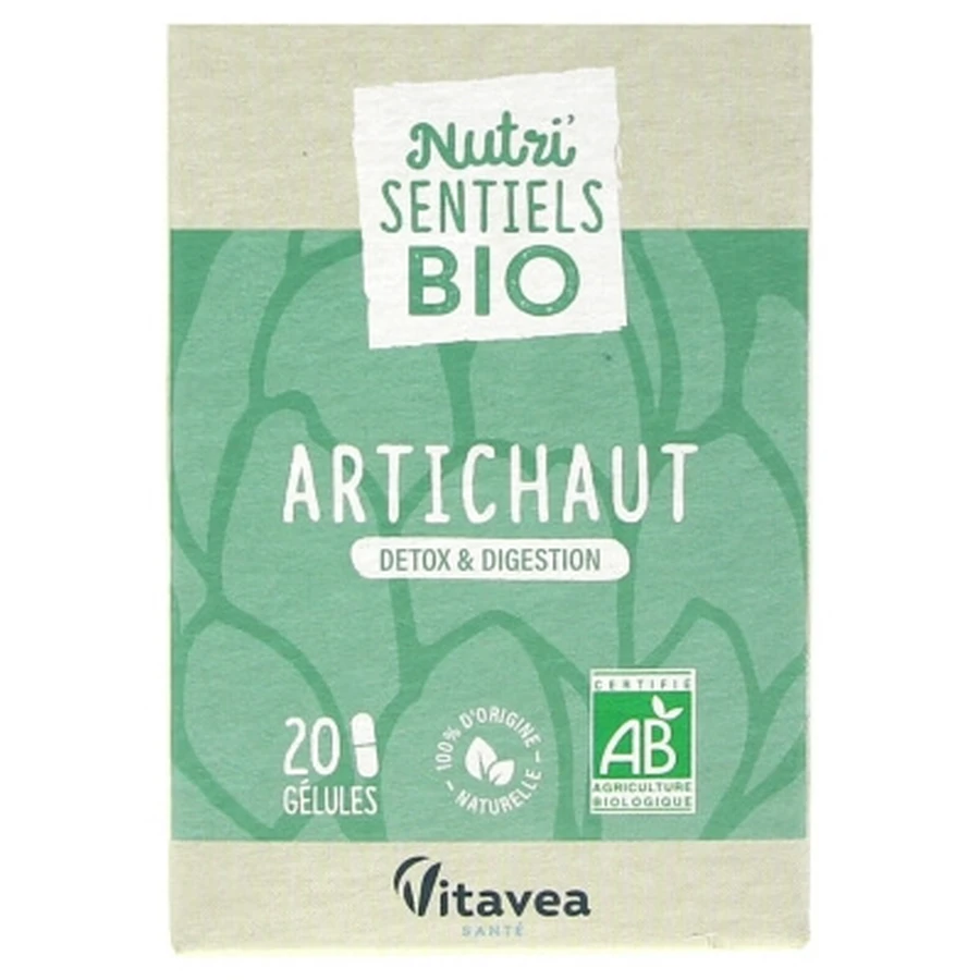 Vitavea Nutri'SENTIELS Alcachofa ecológica, 20 cápsulas