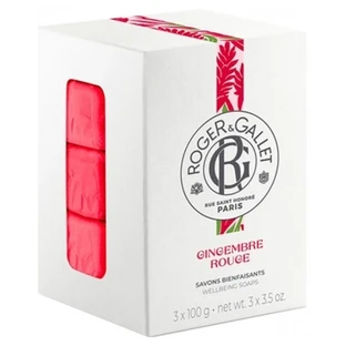 Roger & Gallet Red Ginger: 3 100-gram Nourishing Soaps