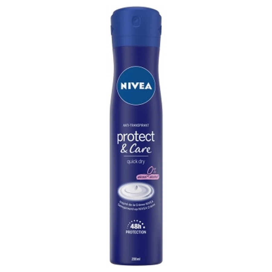 Desodorante antitranspirante en spray Nivea Protect & Care de 48 horas, 200 ml