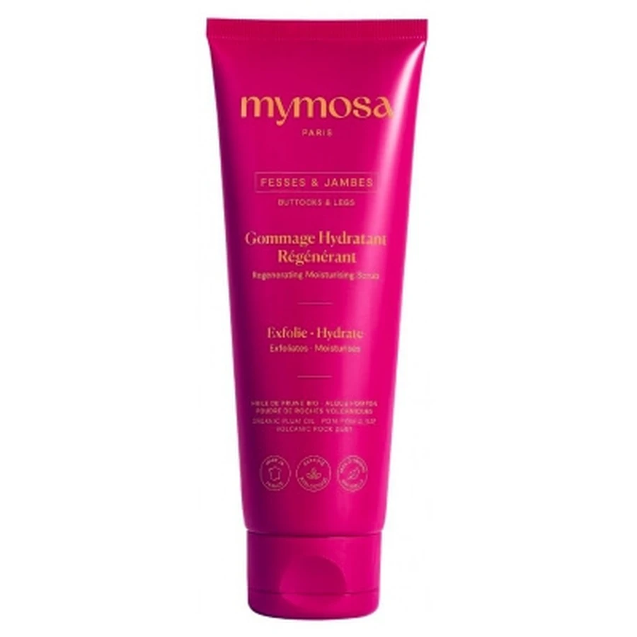 Mymosa Bio-Feuchtigkeits- und Regenerationspeeling für Gesäß und Beine, 125 ml