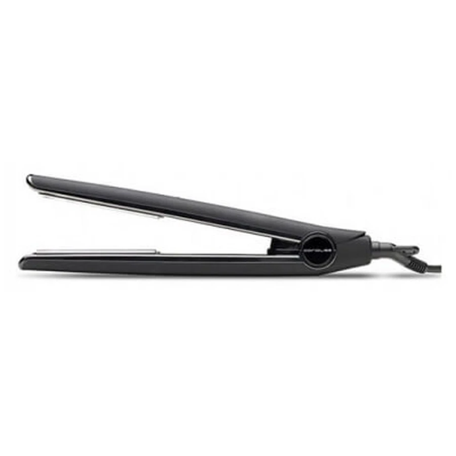 Plancha de pelo Corioliss C1 Digital, color negro, con acabado «Soft Touch» y detalles cromados