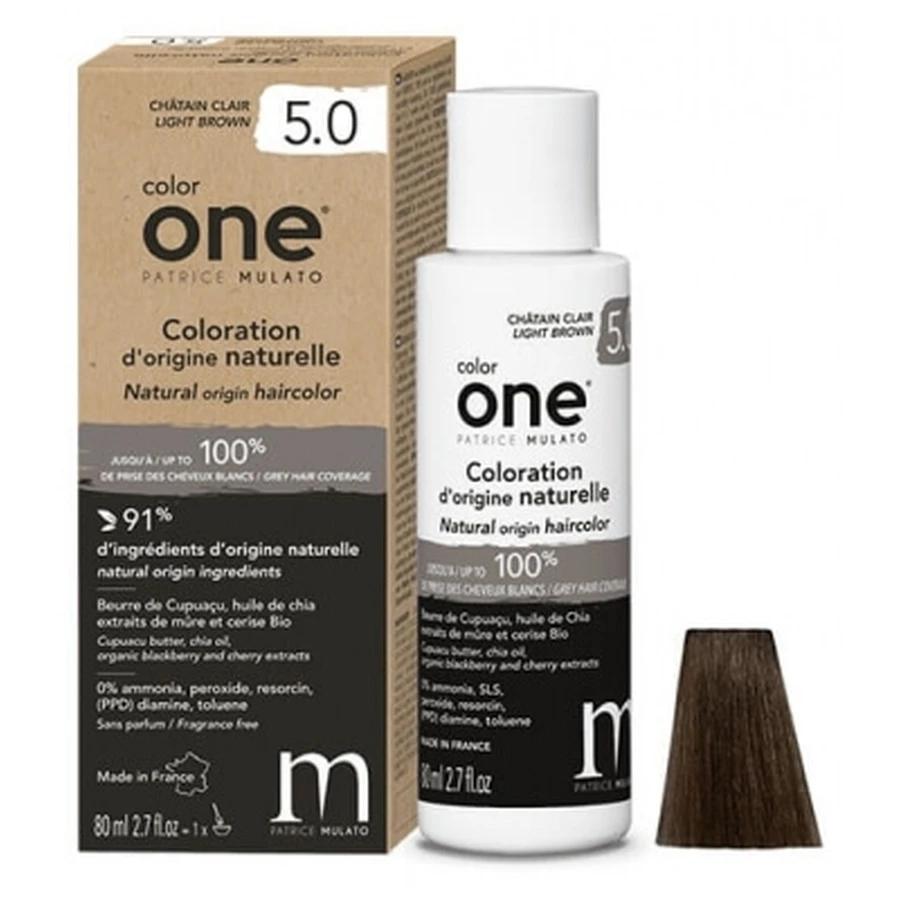 Patrice Mulato Color One: tinte capilar de origen natural, 80 ml