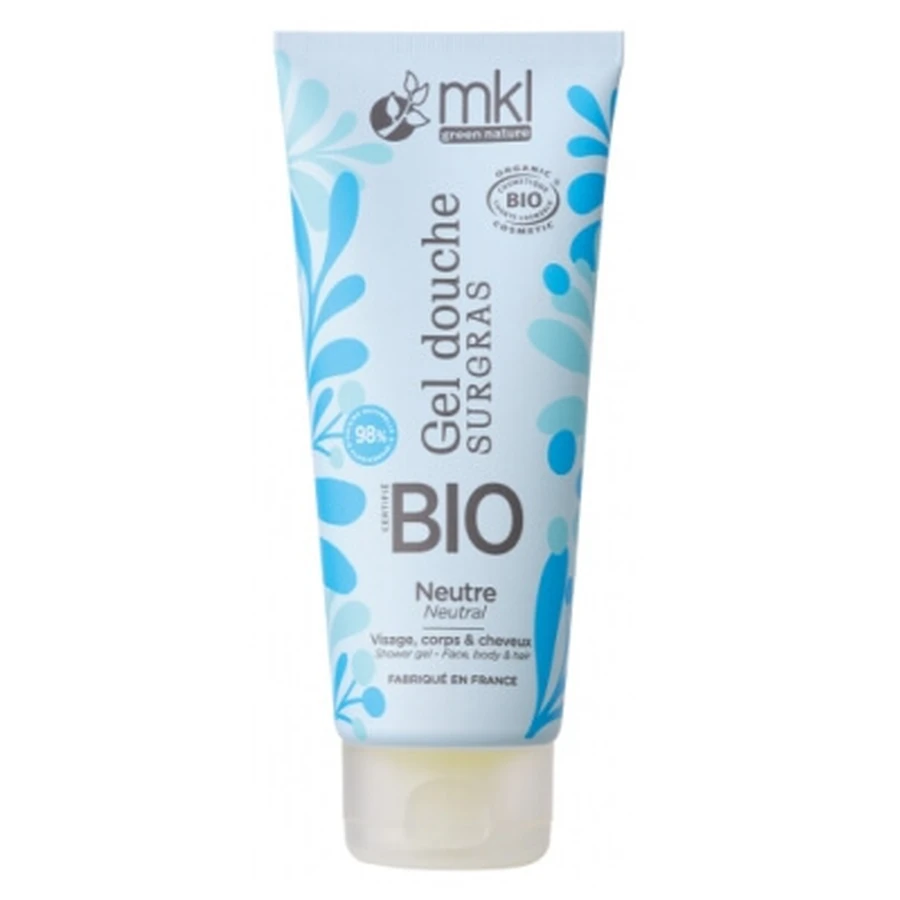 Gel de ducha hidratante neutro ecológico MKL Green Nature, 200 ml
