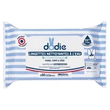 Dodie Compostable Water-Based Cleansing Wipes, 50 Wipes, Large Size