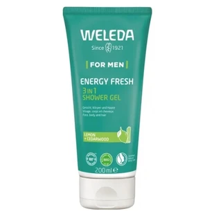 Weleda Men's Energy Fresh 3-in-1 Shower Gel, 200 ml