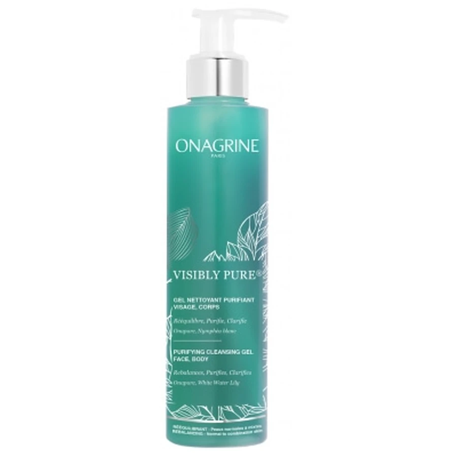 Gel limpiador purificante Onagrine Visibly Pure, 200 ml
