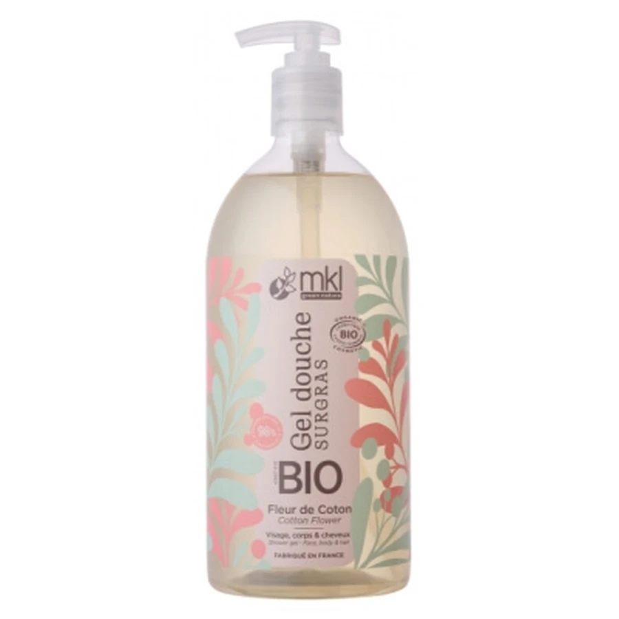 MKL Green Nature Gel Douche Surgras Fleur de Coton Bio 1 L