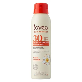 Lovea Bruma bronceadora de alta protección con monoï de Tahití SPF 30, 150 ml