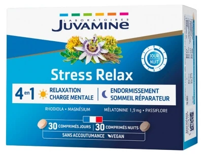 Juvamine Stress Relax 4-in-1, 60 Tablets