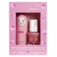 Inuwet Mini-Set: Lippenbalsam 3,5 g + Nagellack auf Wasserbasis mit Erdbeerduft 5 ml