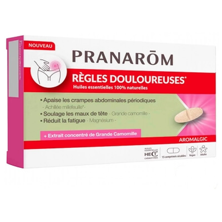 Pranarôm Aromalgic for Painful Periods, 15 Tablets