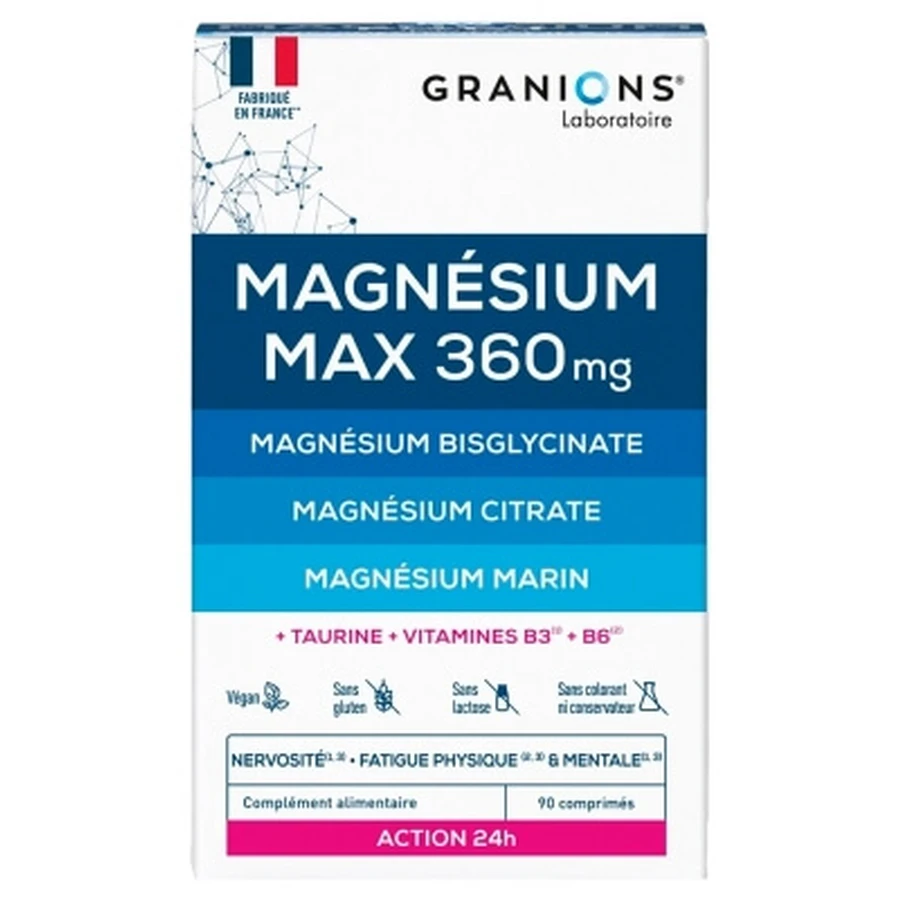 Granions Magnesium Max 360 mg, 90 comprimidos