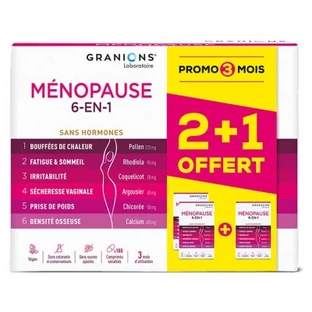 Granions Menopausia 6 en 1, 180 comprimidos — Oferta especial