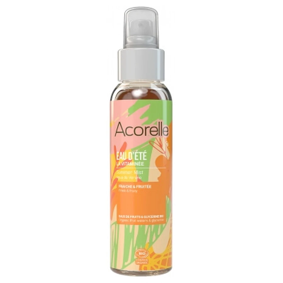 Agua de verano Acorelle, orgánica, fresca y afrutada, enriquecida con vitaminas, 100 ml