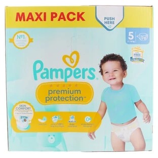 Pampers Premium Protection talla 5, 76 pañales (11–16 kg)