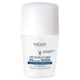 Vichy 24-Stunden-Deodorant „Dry Touch“ für empfindliche Haut, Roll-on, 50 ml