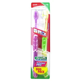 GUM Technique Pro Duo Pack: 2 Soft Toothbrushes 1525