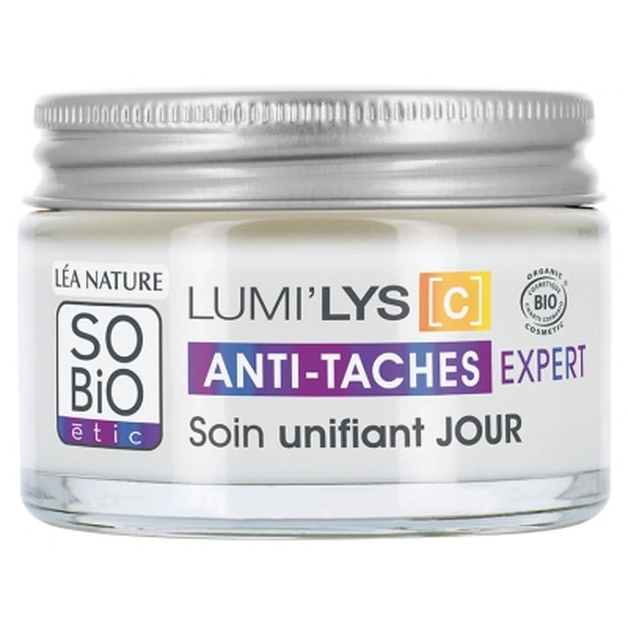 Léa Nature SO BIO étic Lumi'Lys [C] Cremă de zi unificatoare anti-pete, formulă bio profesională, 50 ml