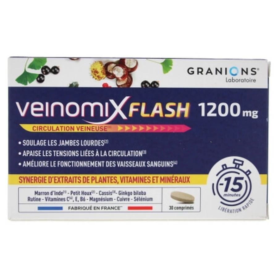 Granions Veinomix Flash 1200 mg, 30 Tabletten