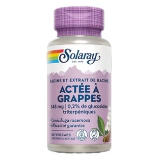 Solaray: Cohosh negro, 60 cápsulas vegetarianas