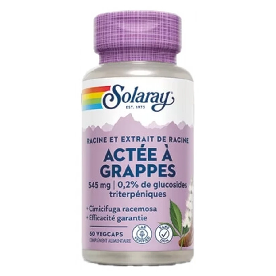 Solaray: Cohosh negro, 60 cápsulas vegetarianas