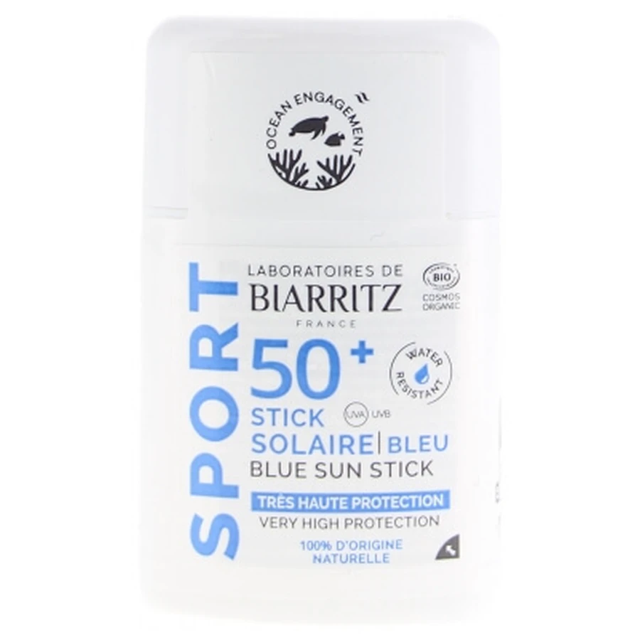 Laboratoires de Biarritz Sport Stick Solaire Coloré SPF50+ Bio 12 g