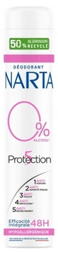 Narta Protection 5 hypoallergene deodorantspray met 48-uurswerking, 200 ml