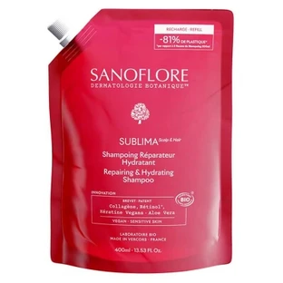 Sanoflore Sublima Organic Moisturizing Repair Shampoo, Eco-Refill, 400 ml