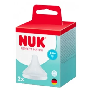 Chupetes de silicona NUK Perfect Match 2, orificio M, anticólicos, a partir de los 3 meses