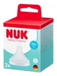 Chupetes de silicona NUK Perfect Match 2, orificio M, anticólicos, a partir de los 3 meses