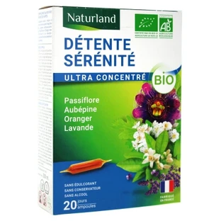 Naturland Détente Sérénité Bio 20 Ampoules de 10 ml