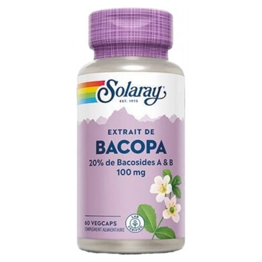 Solaray Bacopa 60 Vegetarian Capsules