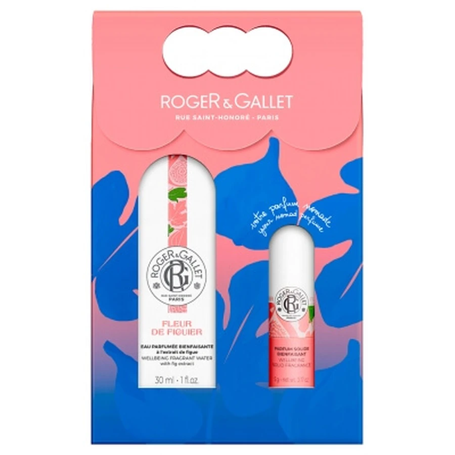Roger & Gallet Fleur de Figuier Kalmerend geurwater 30 ml + Kalmerend vast parfum 5 g