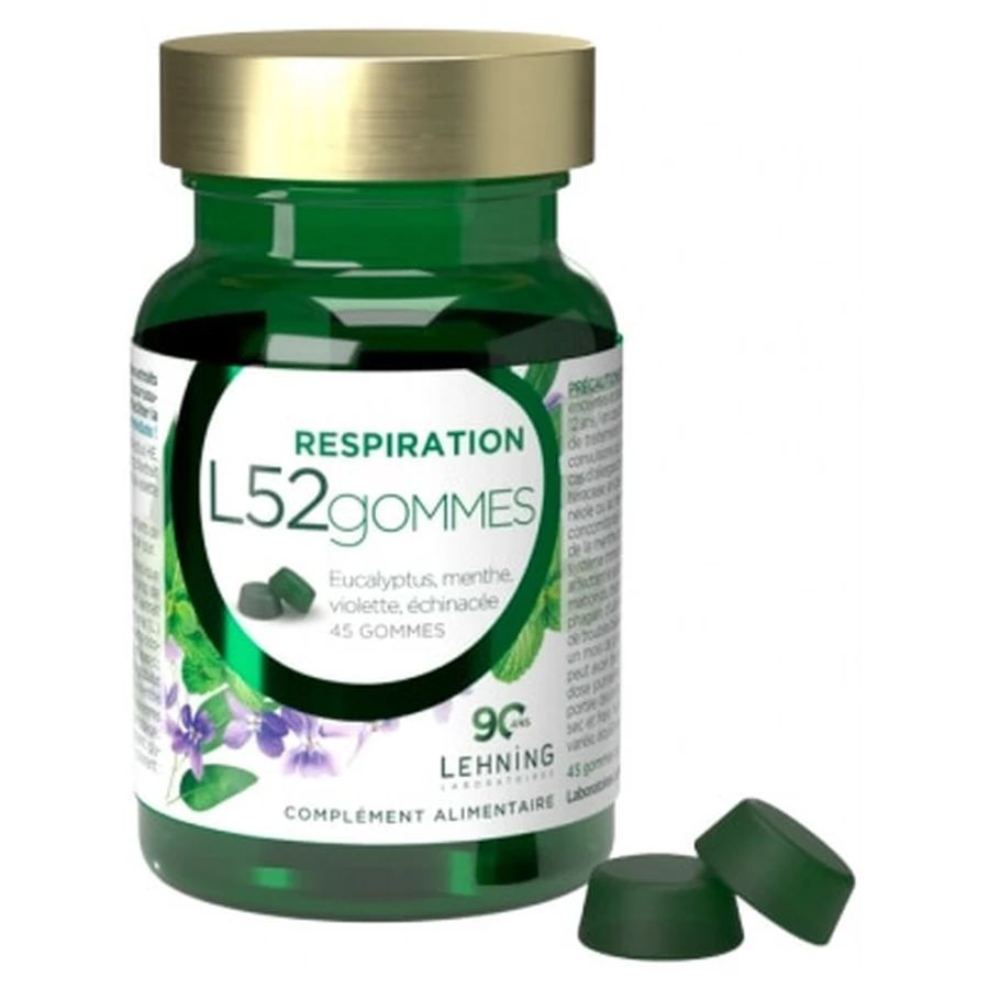 Lehning Laboratories L52 Ademhalingsgummies, 45 gummies