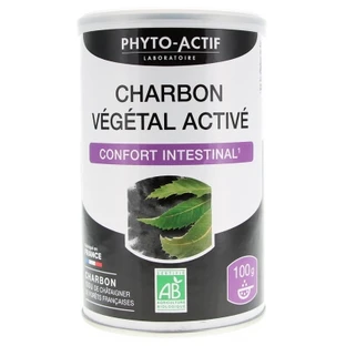 Phyto-Actif: carbón vegetal activado ecológico para el bienestar digestivo, 100 g